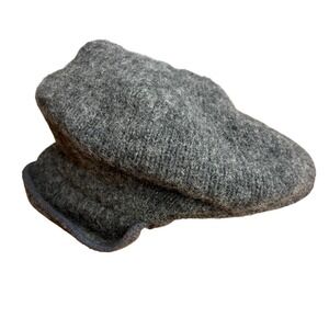 LL Bean Wool Blend Newsboy Cap Mens Gray Driving Hat Ear Flap Gatsby‎ Ivy Cabbie
